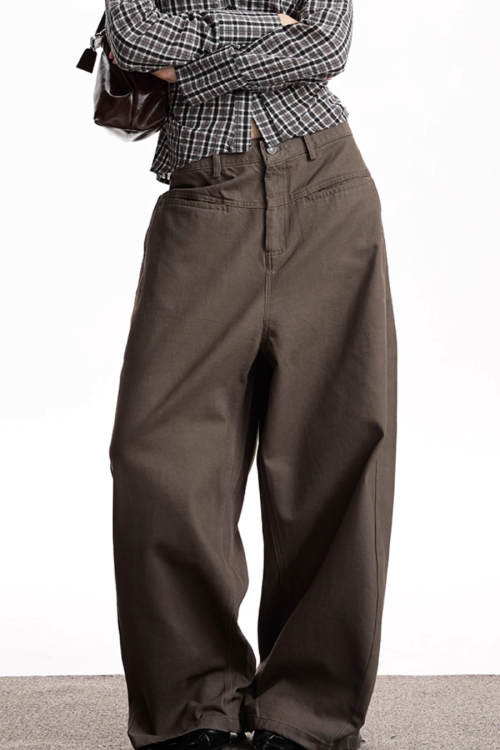 Relax Twill Wide Pants