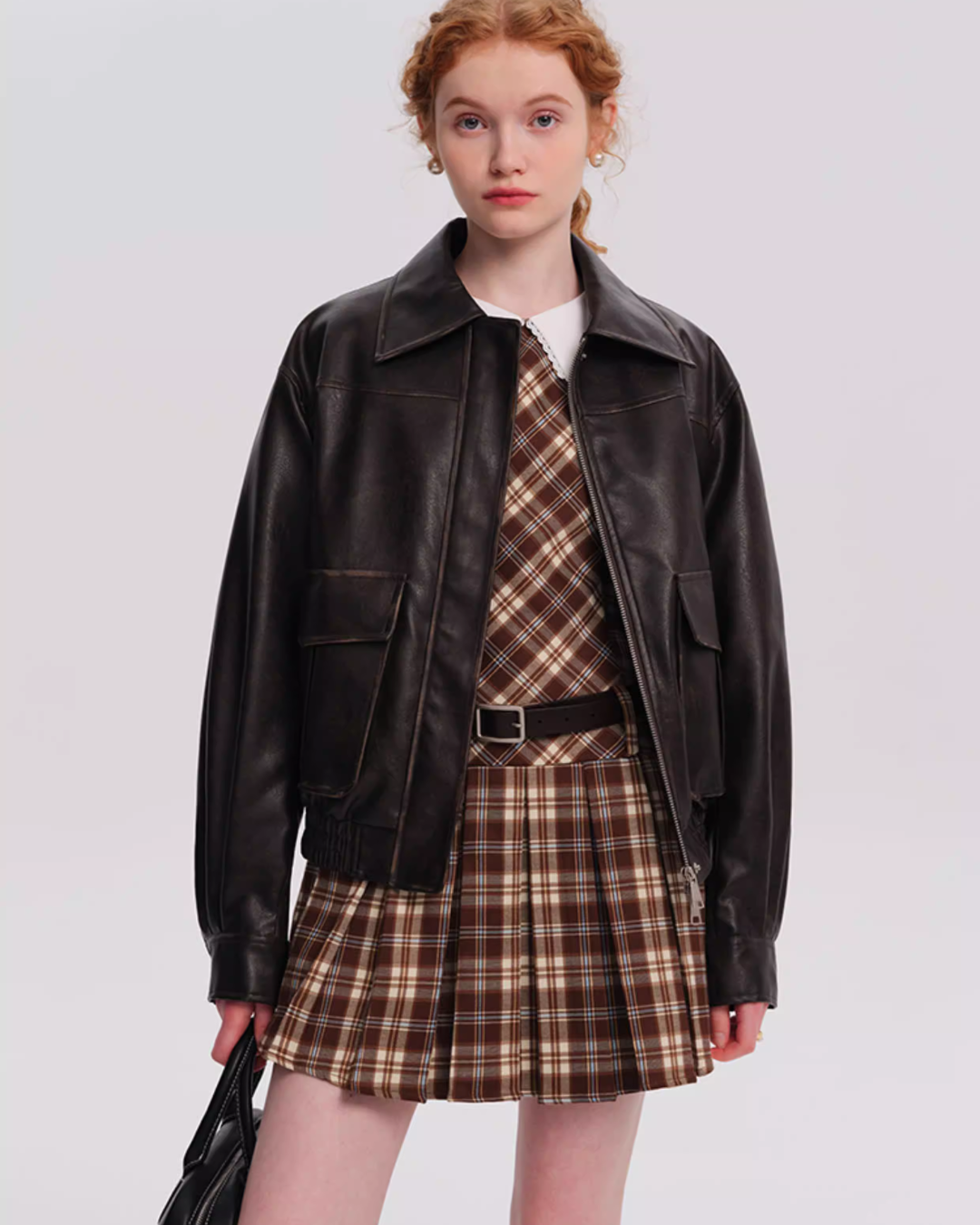 Retro Brown Leather Jacket Retro Brown Leather Jacket