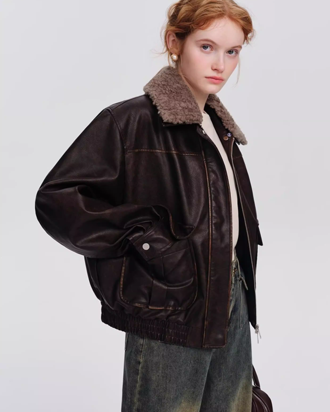Retro Brown Leather Jacket Retro Brown Leather Jacket