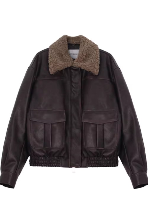 Retro Brown Leather Jacket