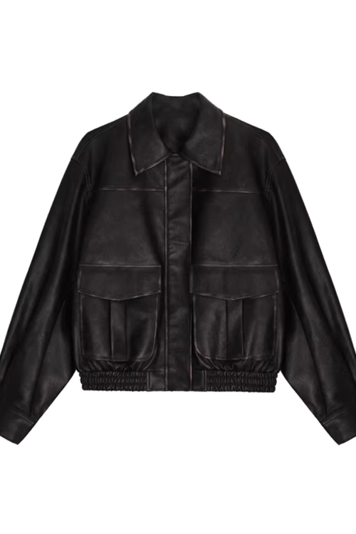 Retro Brown Leather Jacket