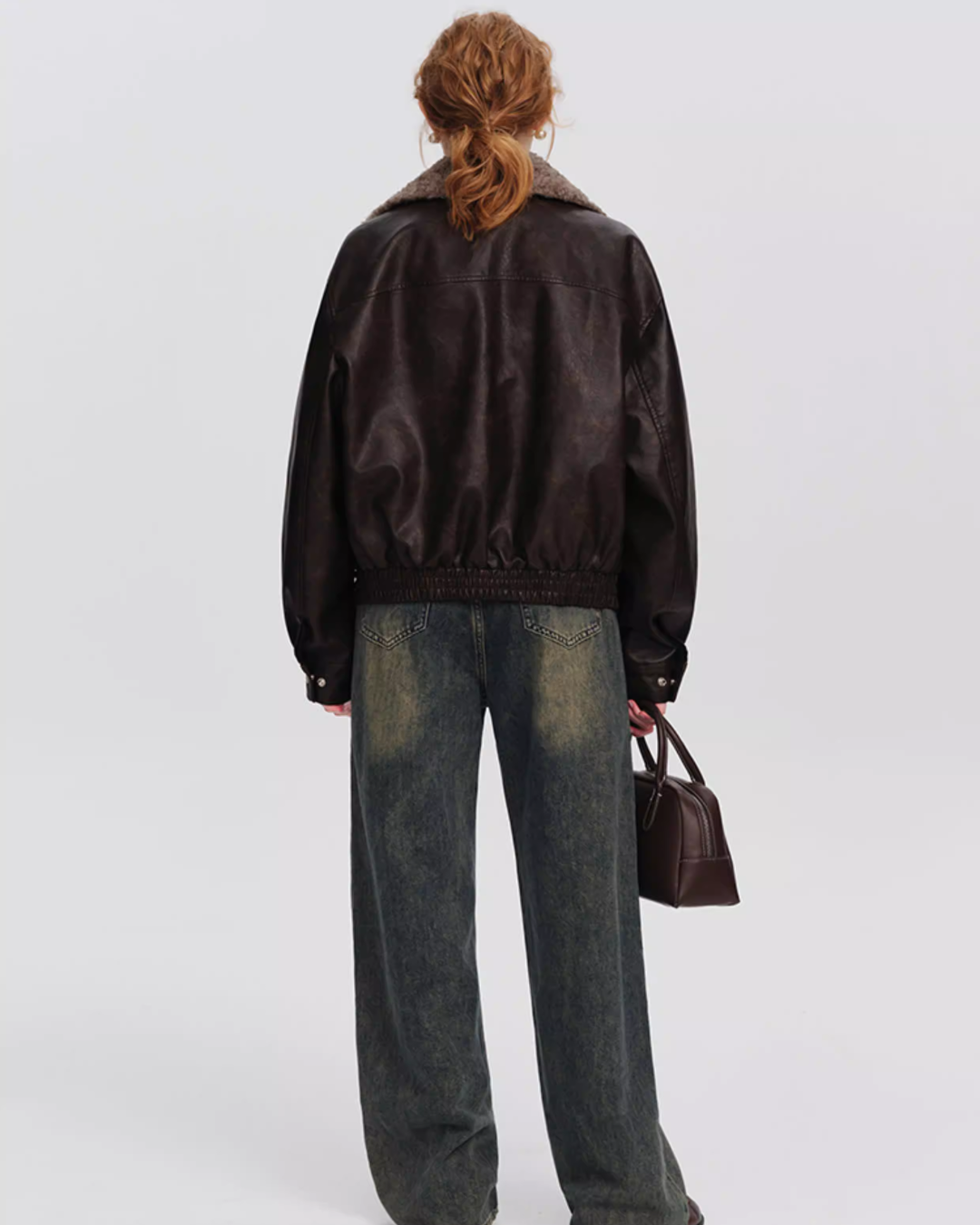 Retro Brown Leather Jacket Retro Brown Leather Jacket