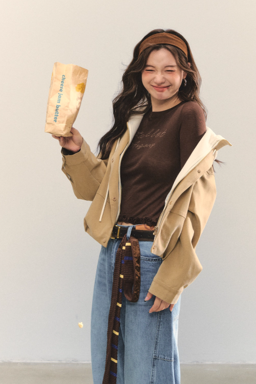 Retro Casual Khaki Jacket / Long-Sleeve Top