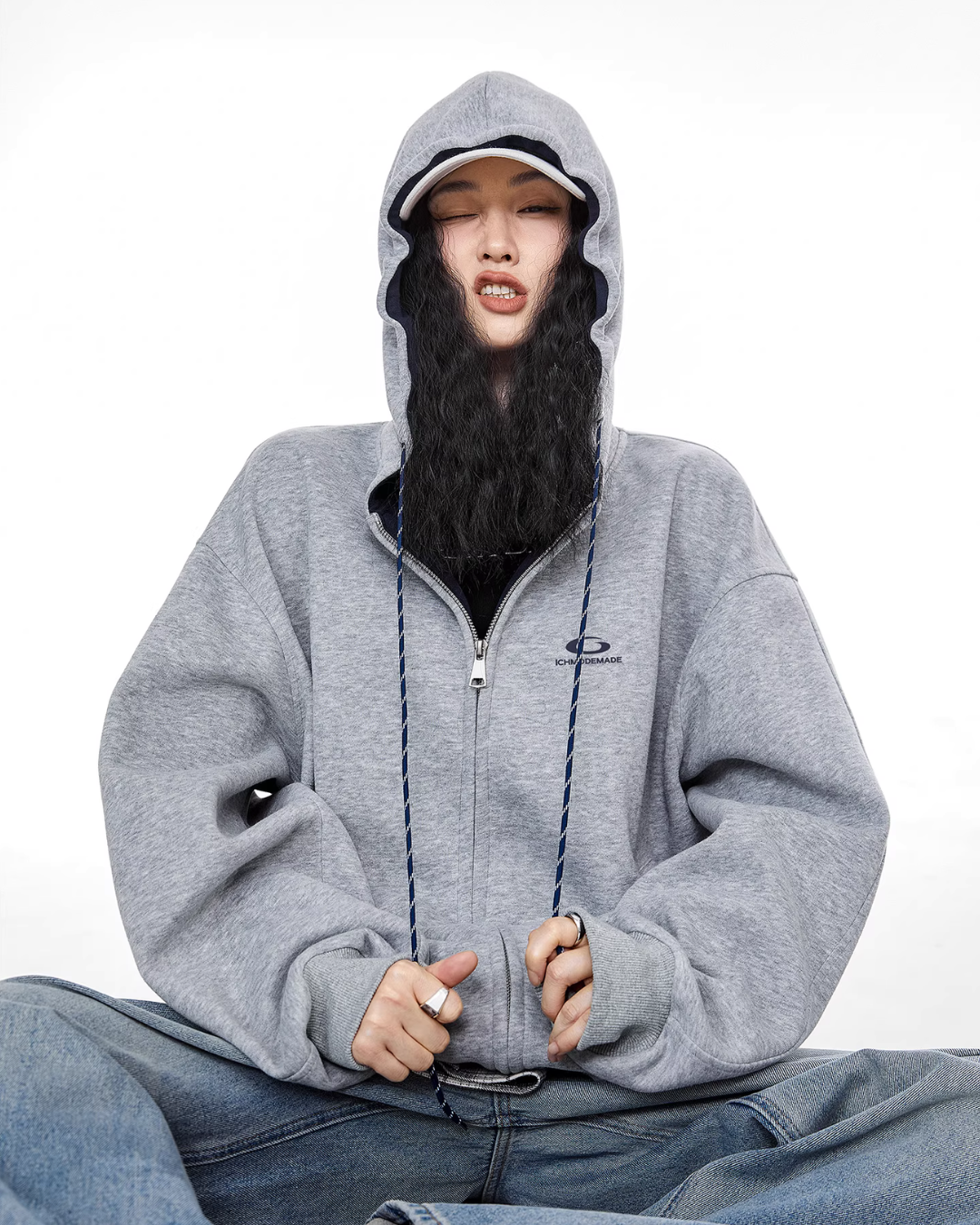 Retro Color Block Zip Hoodie Retro Color Block Zip Hoodie