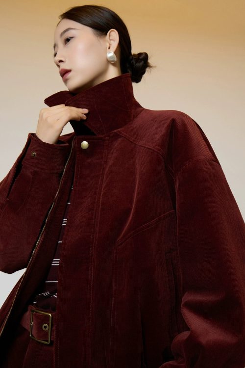 Retro Corduroy Jacket / Mini Skirt