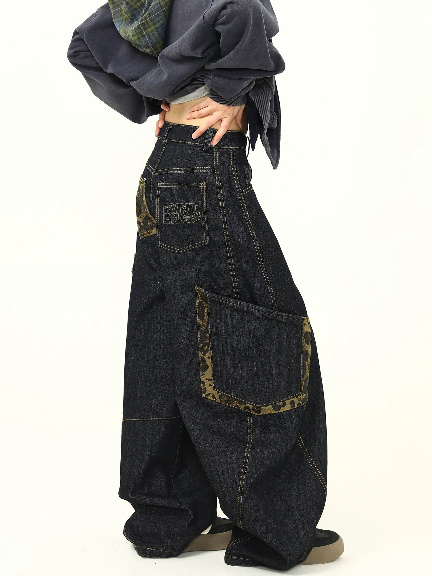 Retro Curve Wide Denim Pants Retro Curve Wide Denim Pants