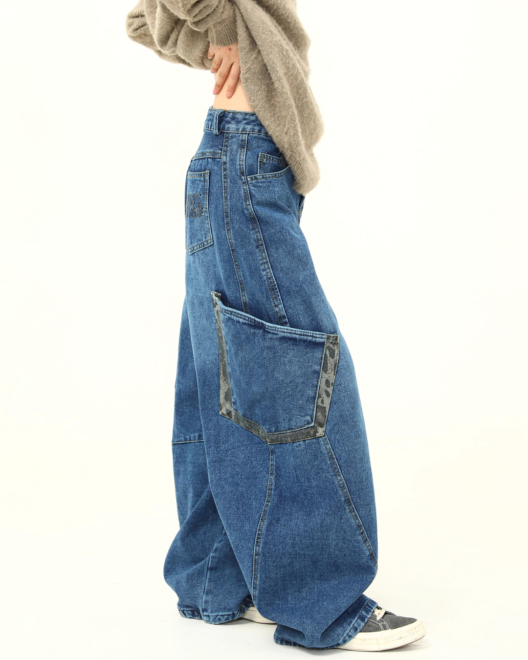 Retro Curve Wide Denim Pants Retro Curve Wide Denim Pants