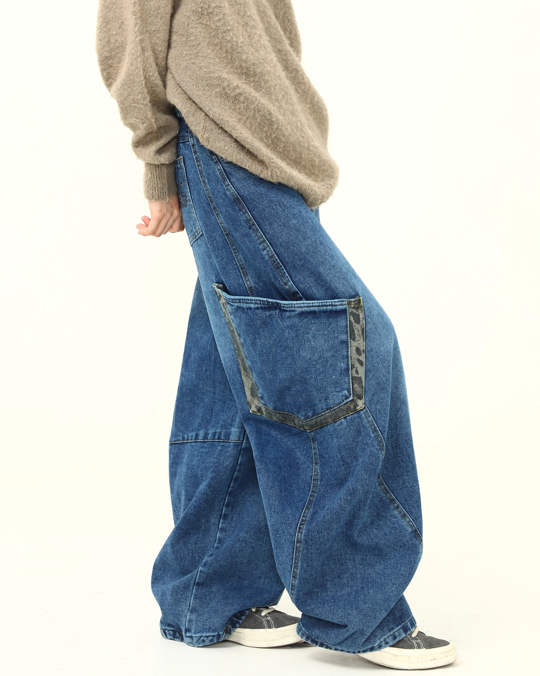 Retro Curve Wide Denim Pants Retro Curve Wide Denim Pants