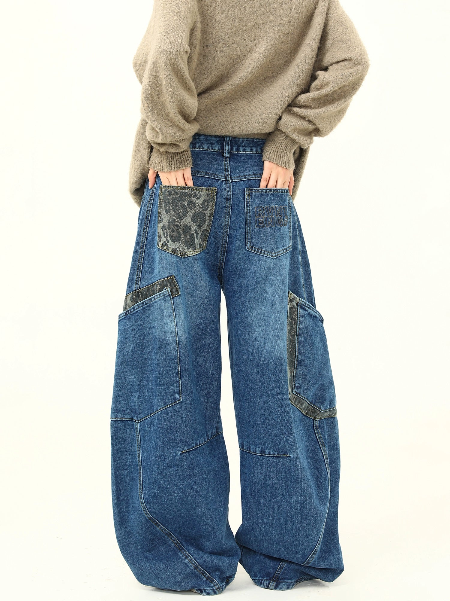 Retro Curve Wide Denim Pants Retro Curve Wide Denim Pants