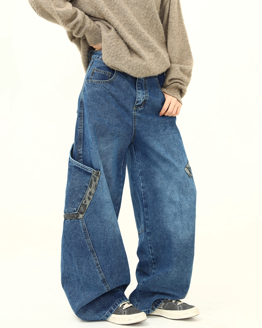 Retro Curve Wide Denim Pants Retro Curve Wide Denim Pants