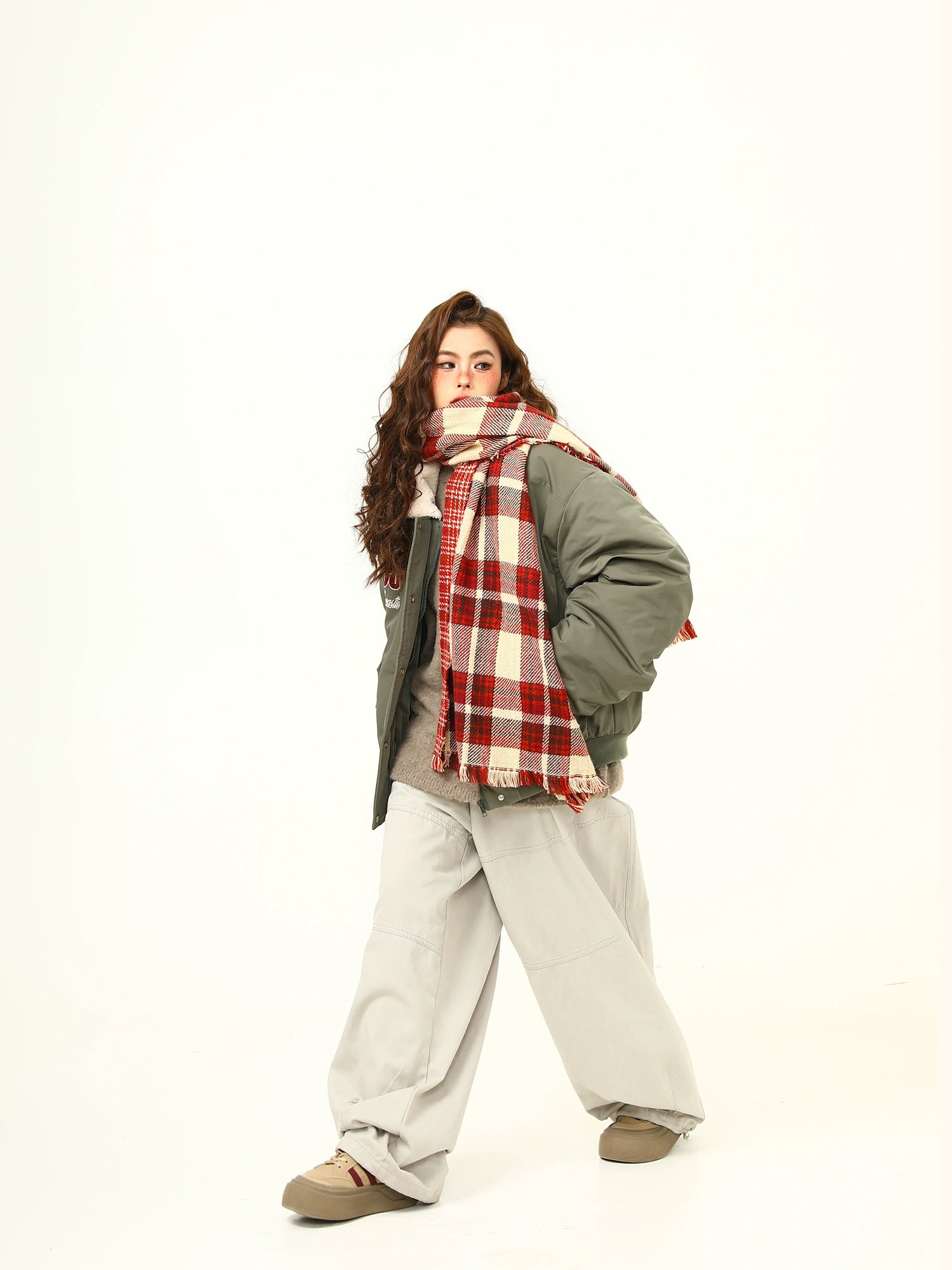 Retro Lambswool Collar Cotton Jacket Retro Lambswool Collar Cotton Jacket