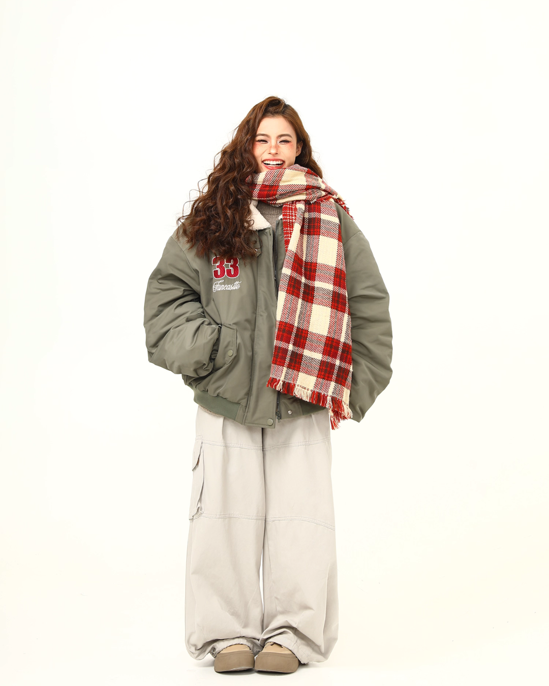 Retro Lambswool Collar Cotton Jacket Retro Lambswool Collar Cotton Jacket