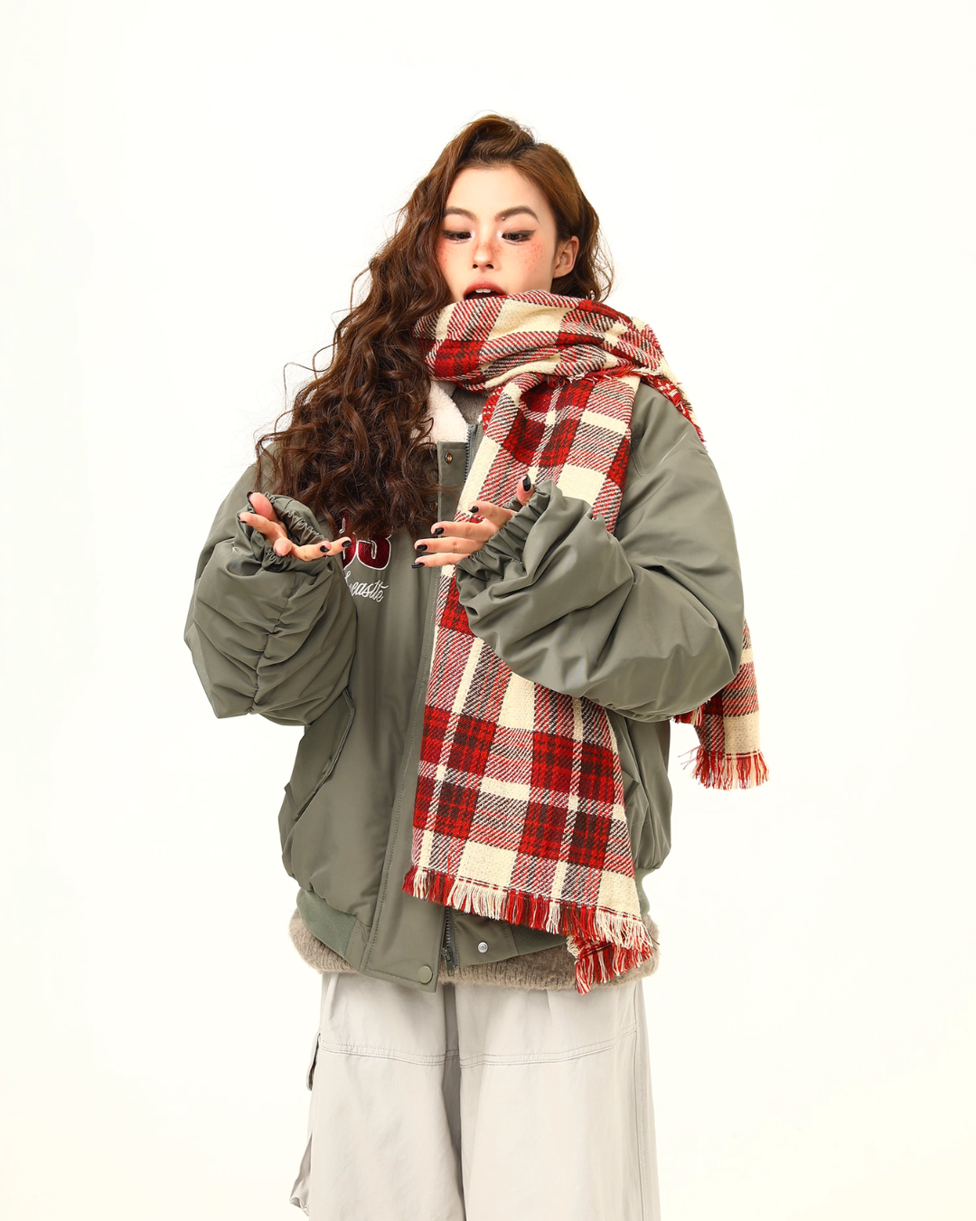 Retro Lambswool Collar Cotton Jacket Retro Lambswool Collar Cotton Jacket