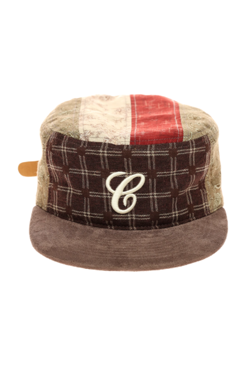 Retro Mix Fabric Embroidered Cap