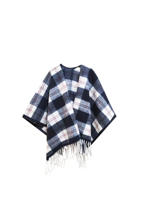 Retro Plaid Shawl Scarf