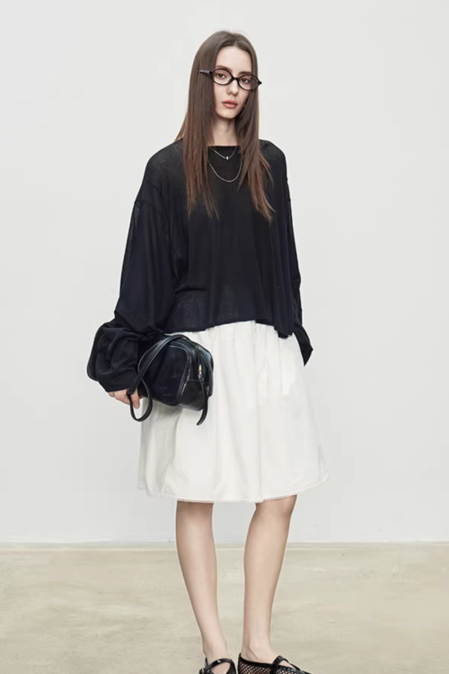 Retro Puffy Half Skirt