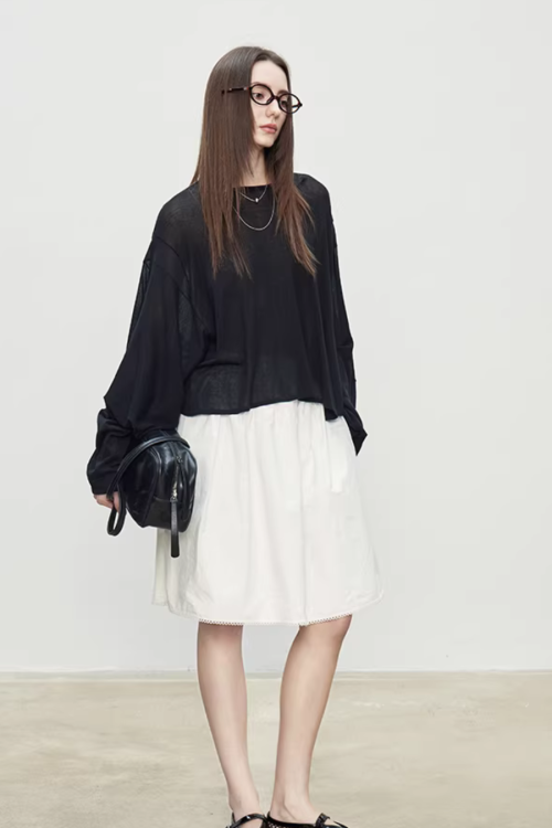 Retro Puffy Half Skirt