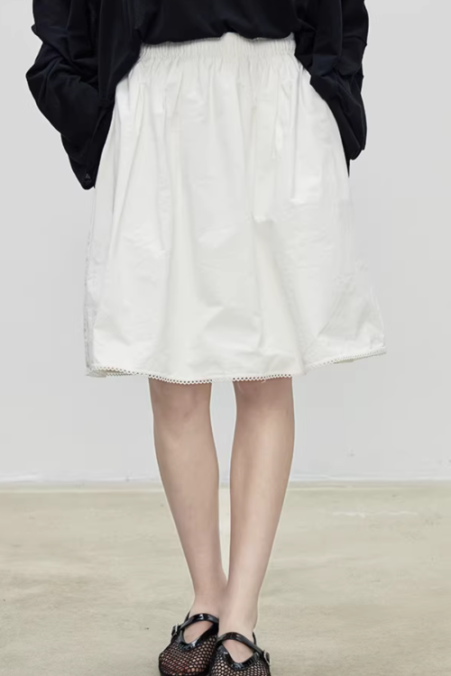 Retro Puffy Half Skirt