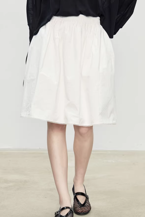 Retro Puffy Half Skirt