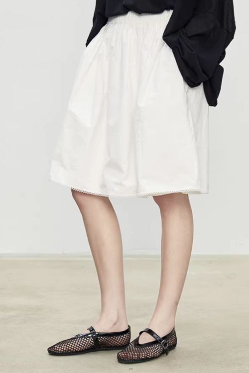 Retro Puffy Half Skirt