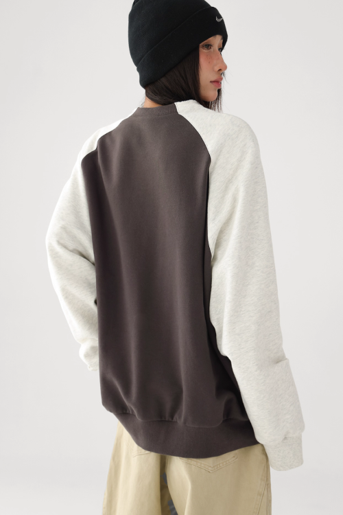 Retro Raglan Oversize Tops