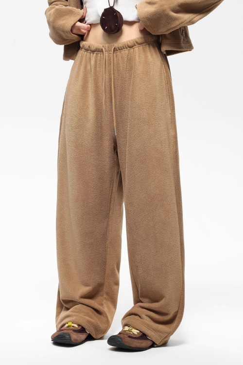 Retro Stand Collar Short Jacket / Sweatpants