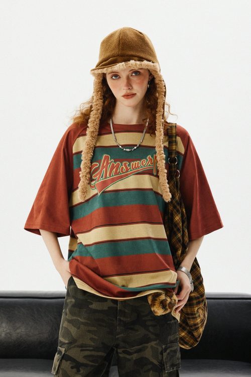 Retro Stripe Short Sleeve T-Shirt