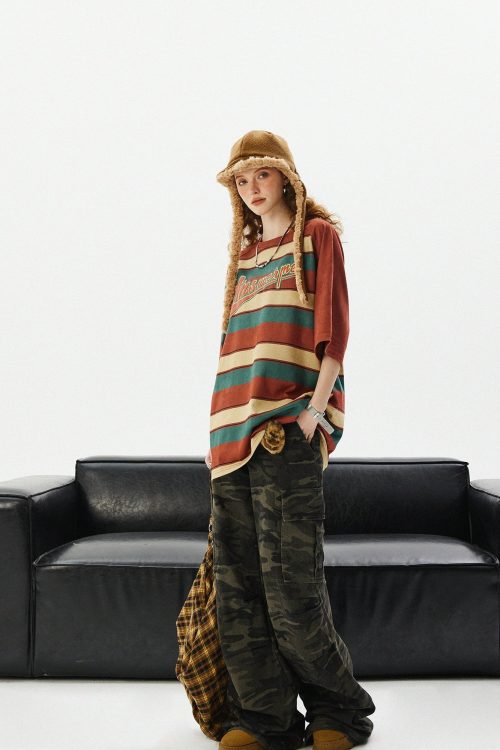 Retro Stripe Short Sleeve T-Shirt