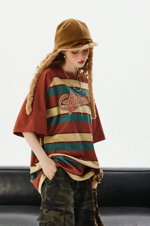 Retro Stripe Short Sleeve T-Shirt