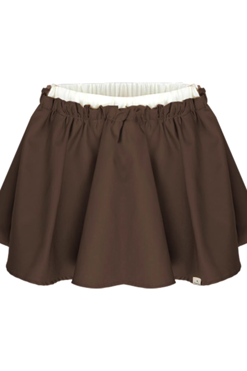 Retro Suede Jacket / Mini Tiered Skirt