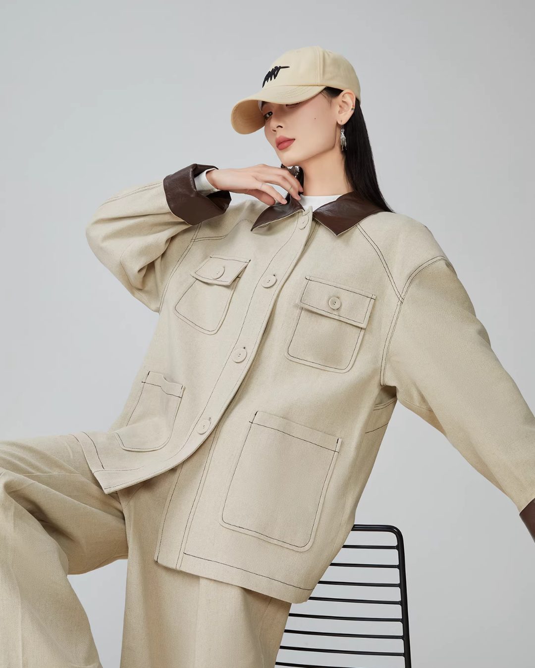 Retro Work Jacket / Wide Pants Retro Work Jacket / Wide Pants