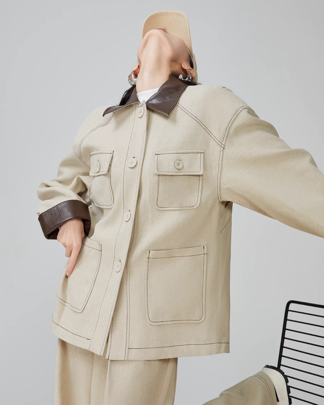 Retro Work Jacket / Wide Pants Retro Work Jacket / Wide Pants