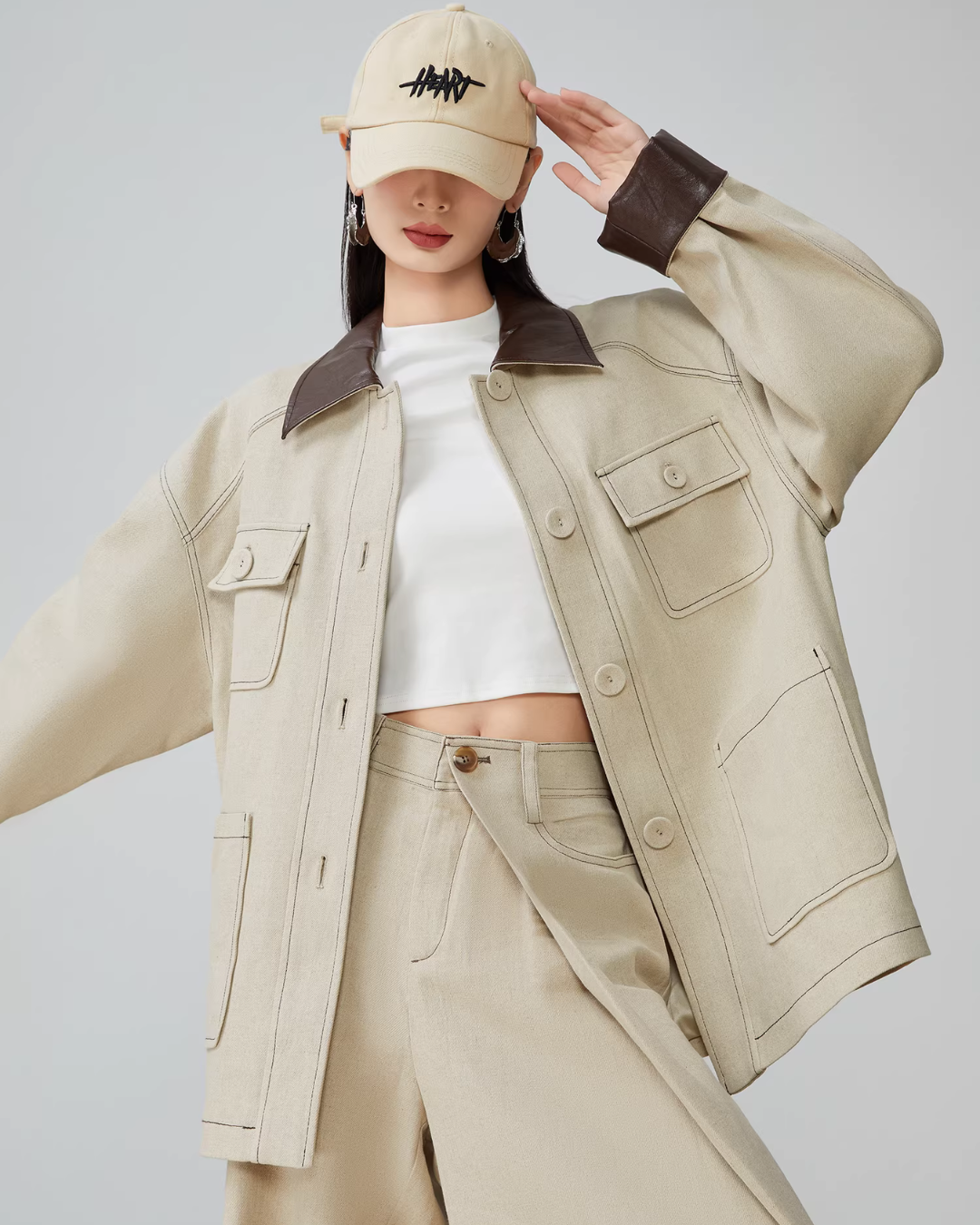 Retro Work Jacket / Wide Pants Retro Work Jacket / Wide Pants