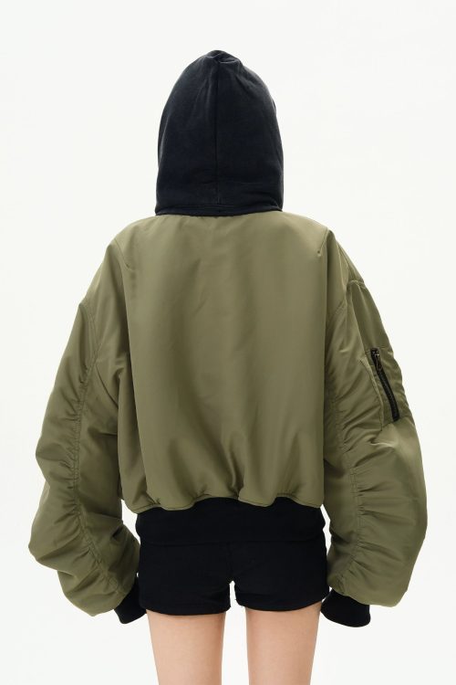 Reversible Bomber Leather Jacket