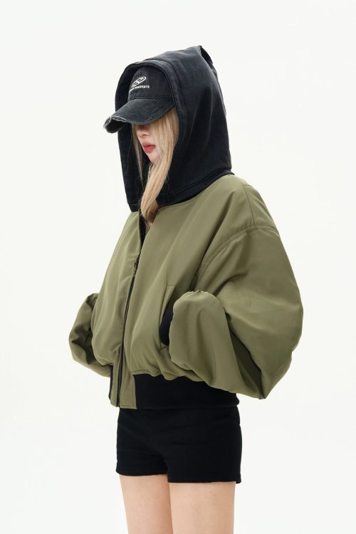 Reversible Bomber Leather Jacket