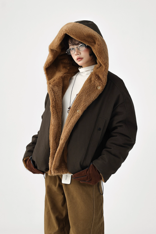 Reversible Faux Fur Blouson