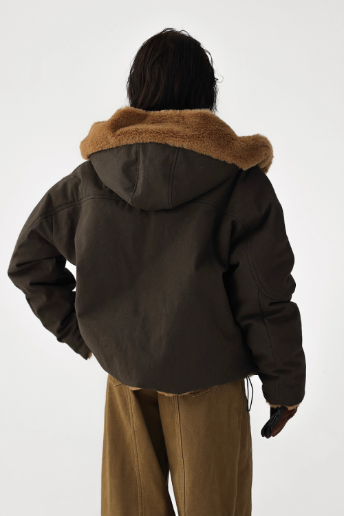 Reversible Faux Fur Blouson