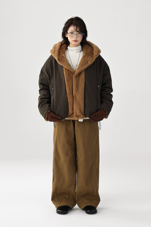 Reversible Faux Fur Blouson