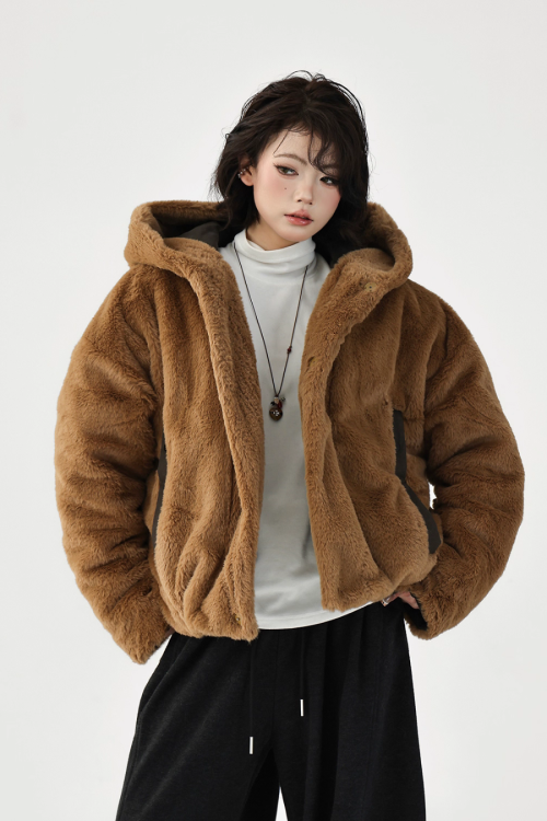 Reversible Faux Fur Blouson