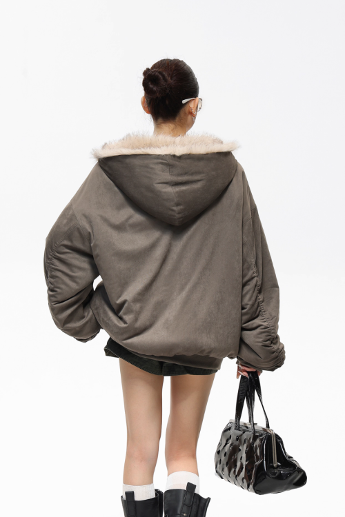 Reversible Military Fur Jacket