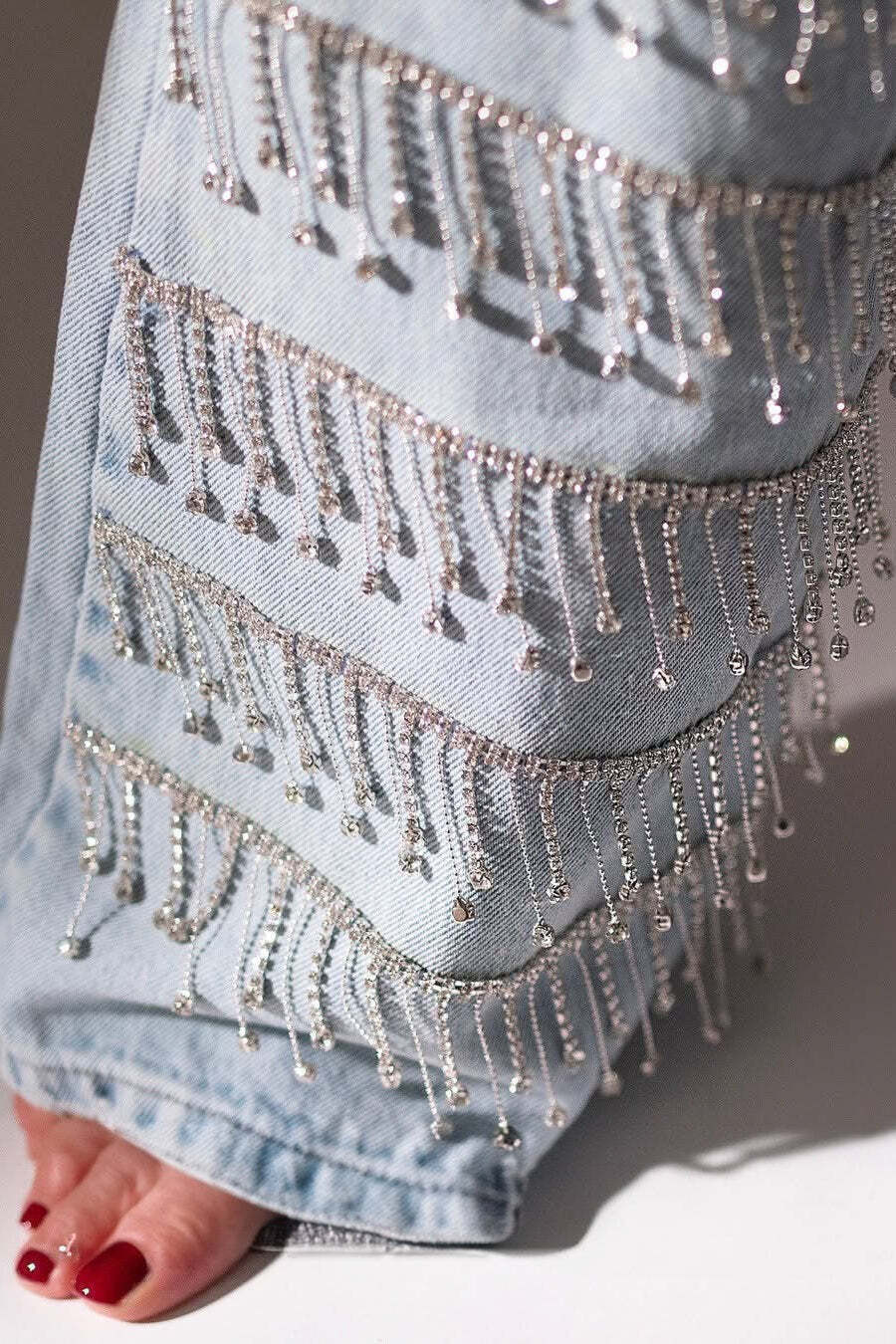 Rhinestone Tassel Straight Leg Jeans Rhinestone Tassel Straight Leg Jeans