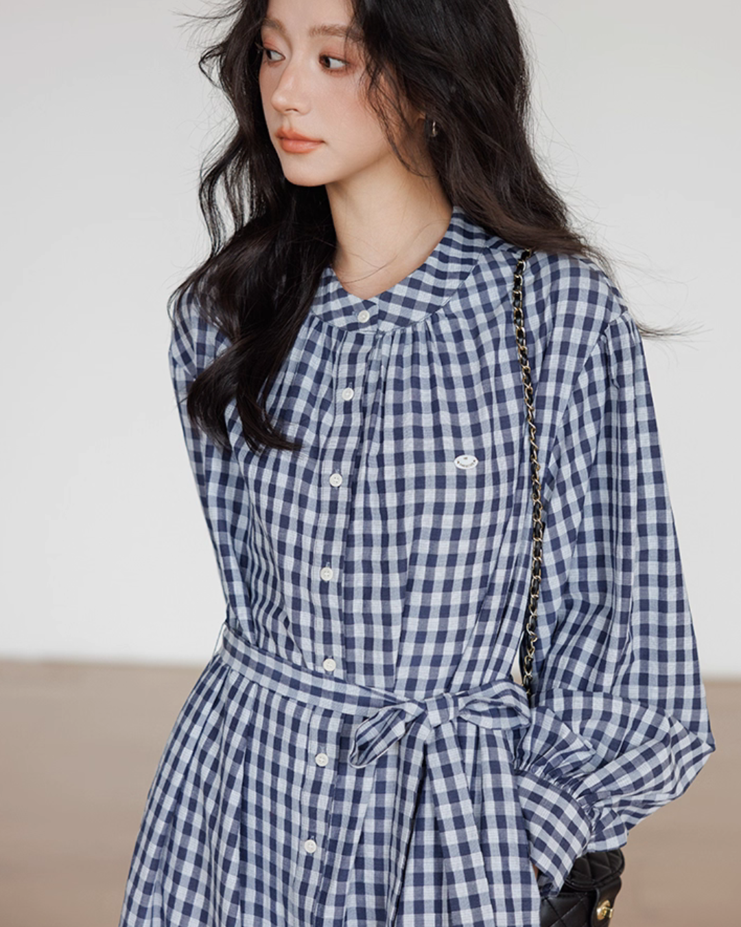 Ribbon Gingham Check Dress Ribbon Gingham Check Dress