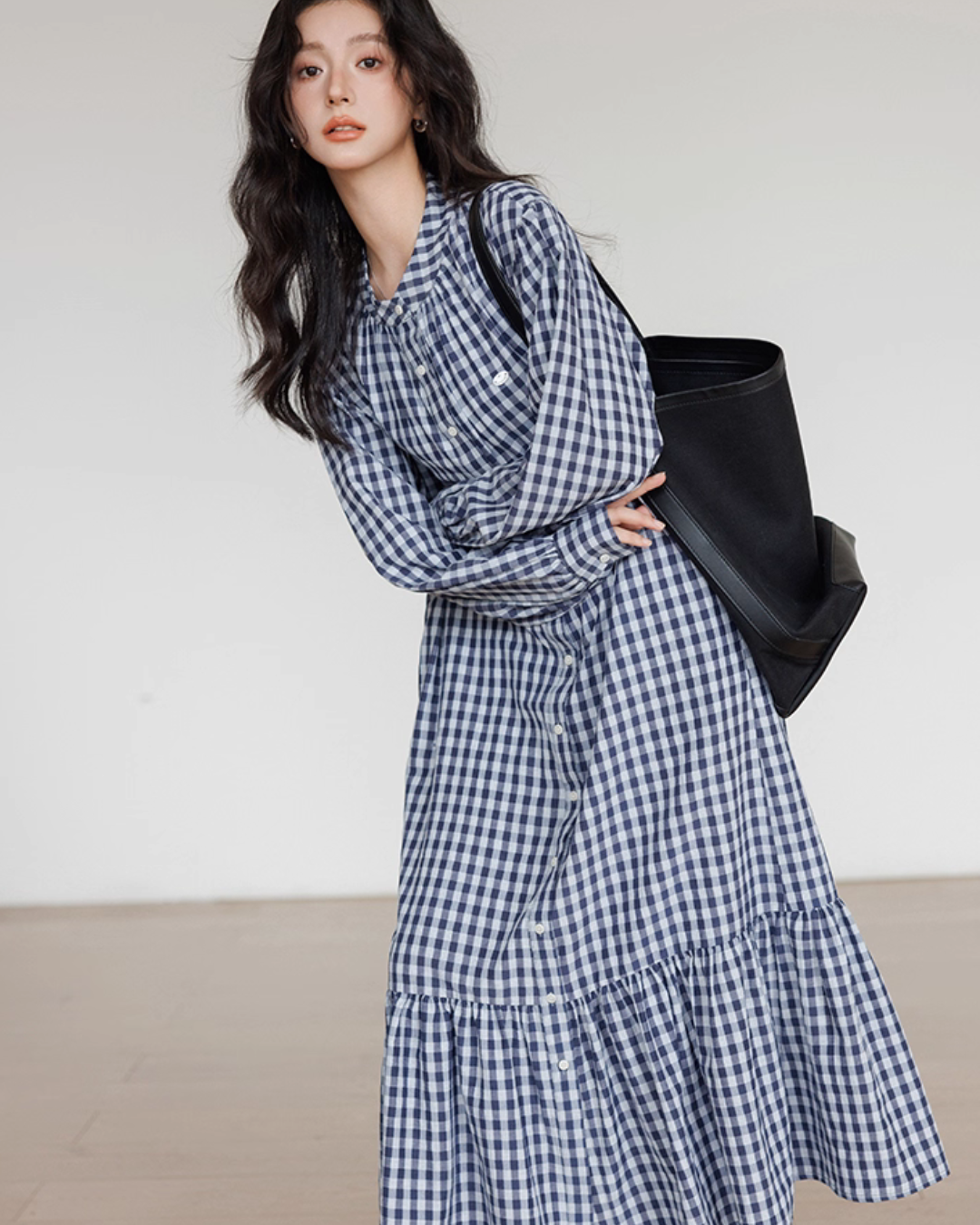 Ribbon Gingham Check Dress Ribbon Gingham Check Dress