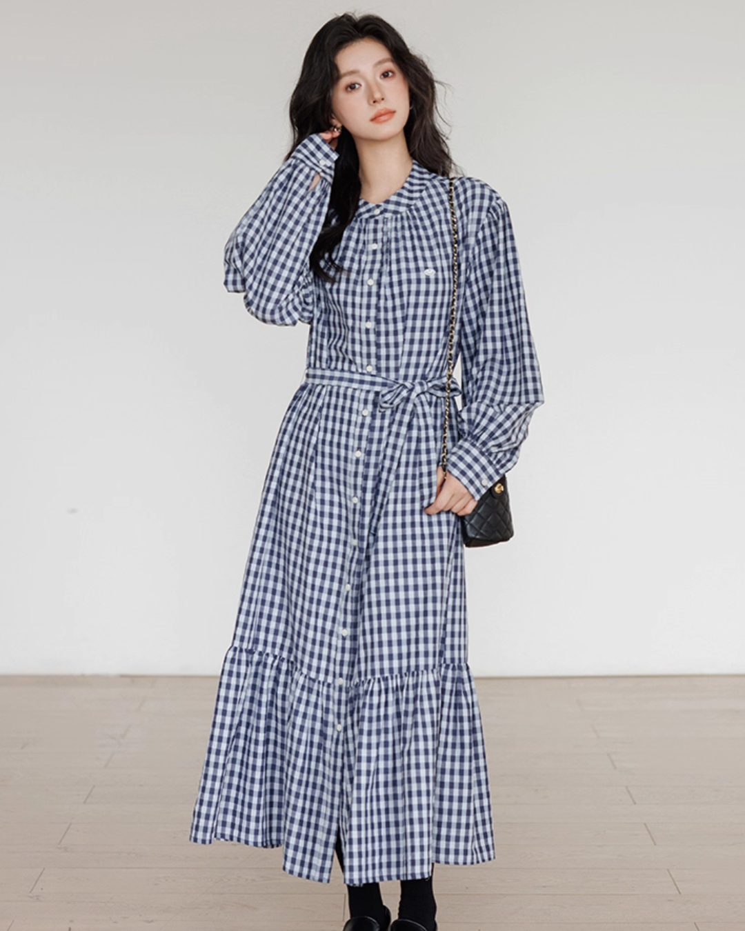 Ribbon Gingham Check Dress Ribbon Gingham Check Dress