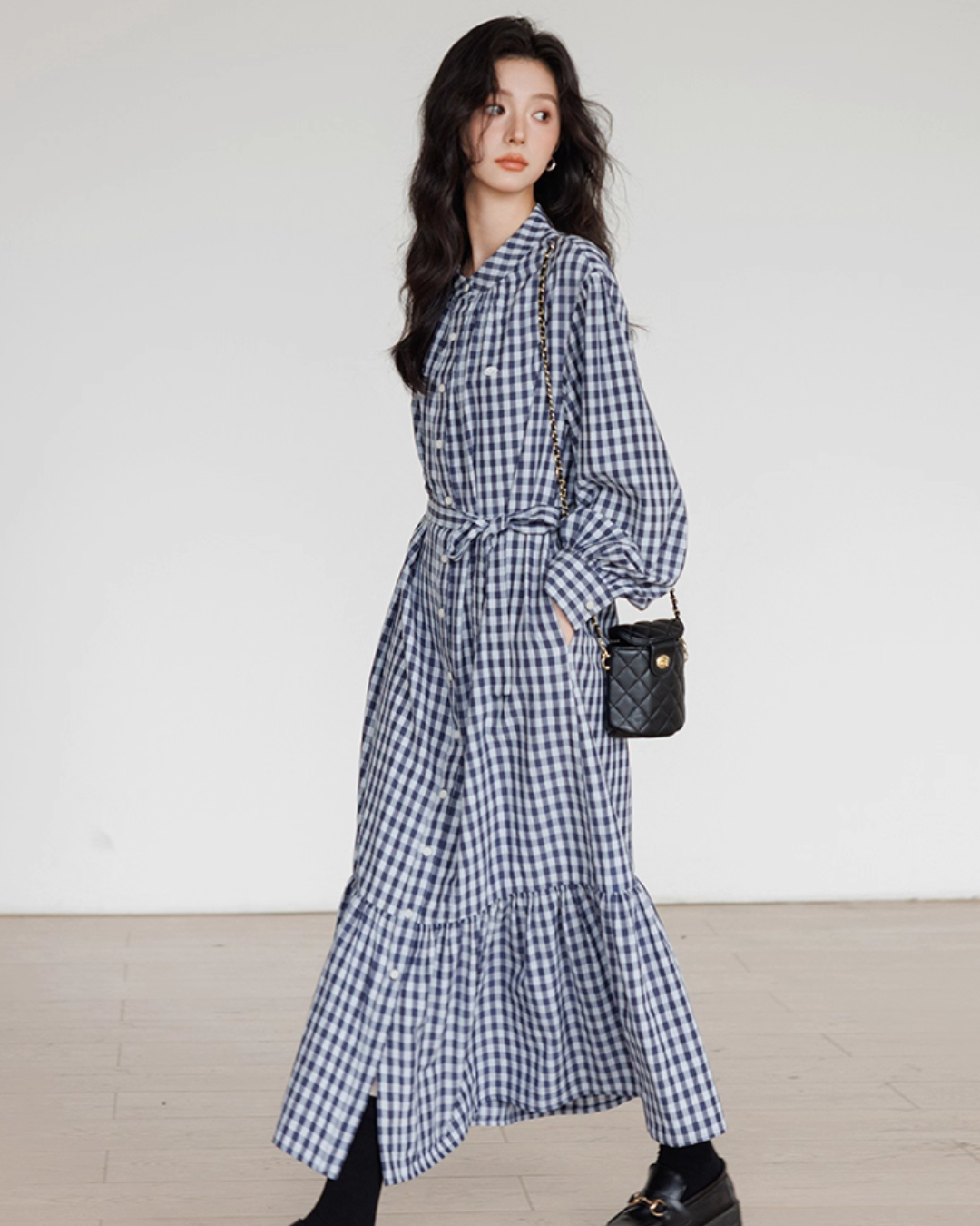 Ribbon Gingham Check Dress Ribbon Gingham Check Dress