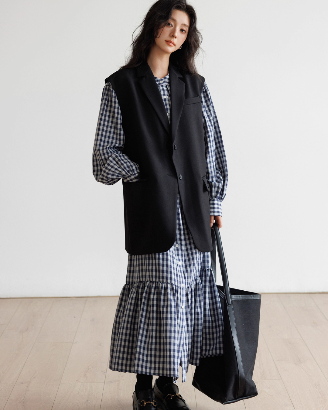 Ribbon Gingham Check Dress Ribbon Gingham Check Dress