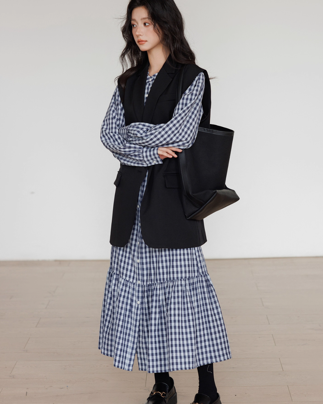 Ribbon Gingham Check Dress Ribbon Gingham Check Dress