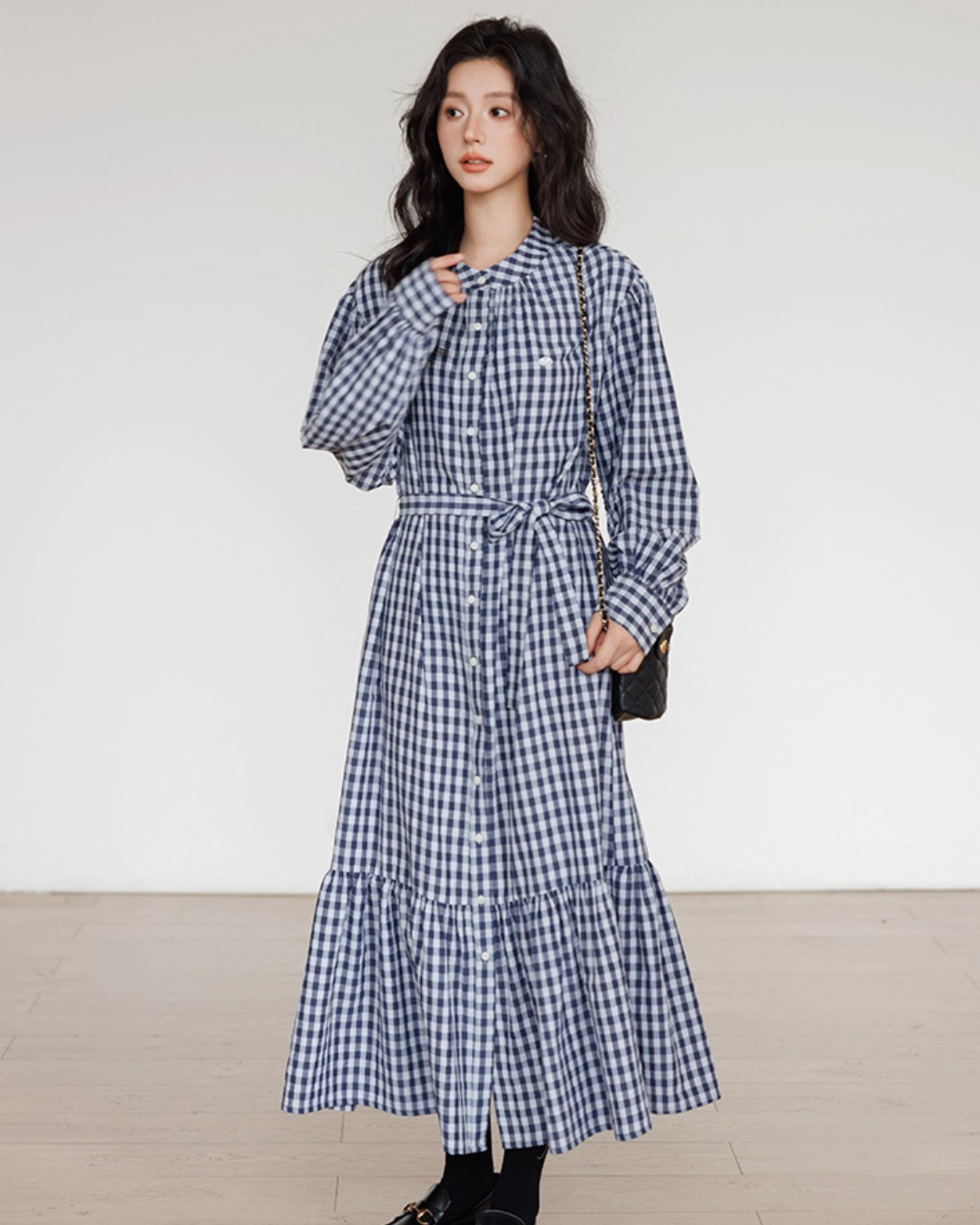 Ribbon Gingham Check Dress Ribbon Gingham Check Dress