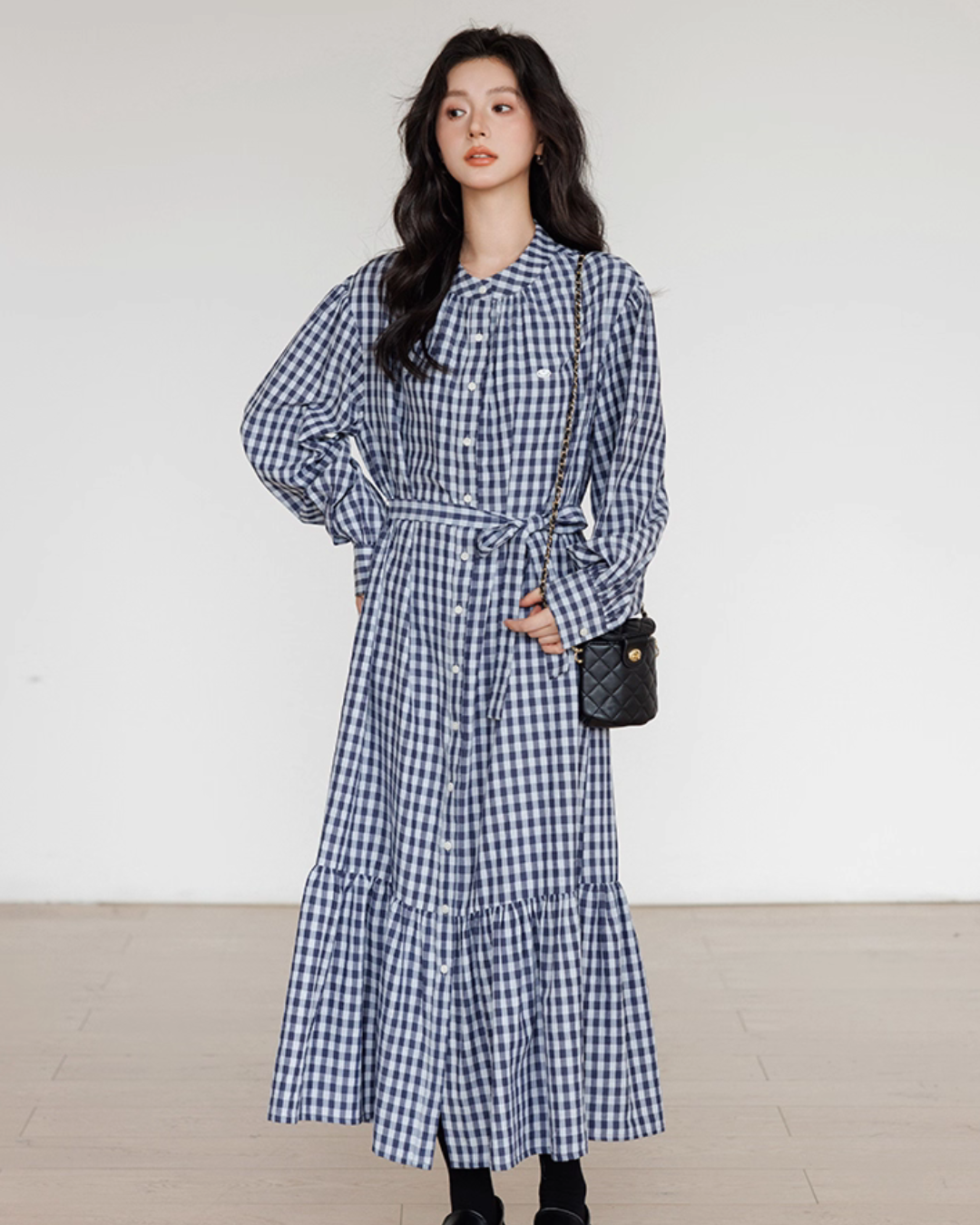 Ribbon Gingham Check Dress Ribbon Gingham Check Dress