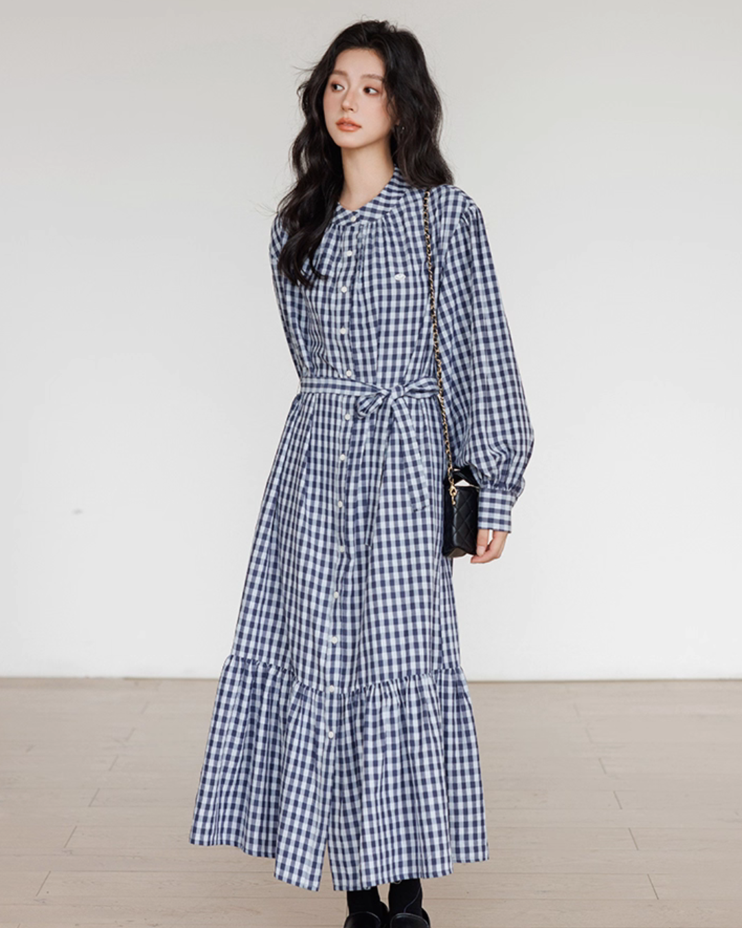 Ribbon Gingham Check Dress Ribbon Gingham Check Dress